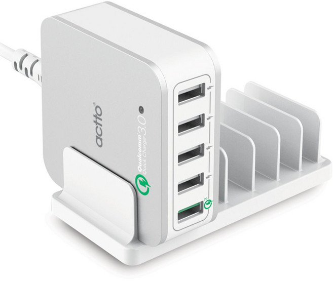 USBtops 47899엑토actto충전기메가3.0QCMCU-055포트, MCU-05, 1개