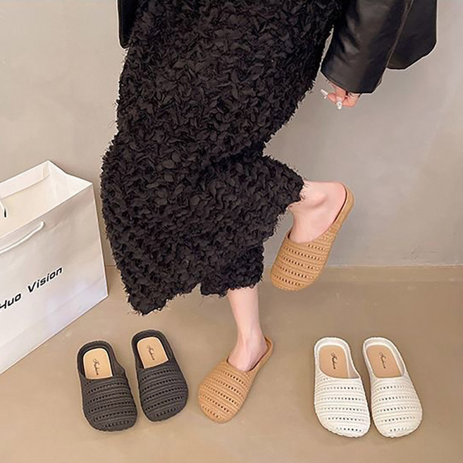 여름 라탄 젤 샌들 블러퍼 아쿠아 워터슬리퍼 바캉스 뮬