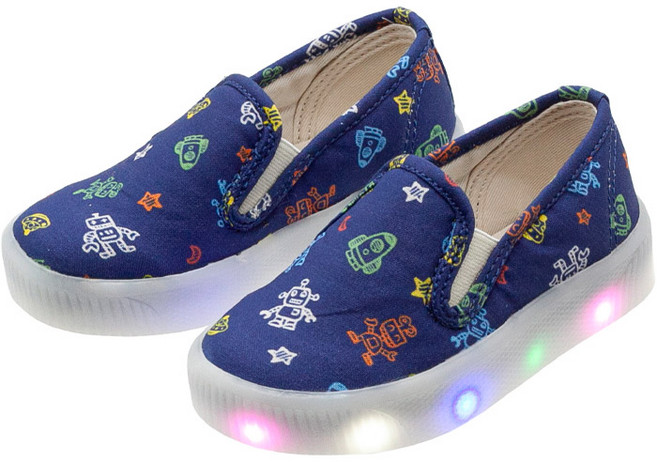 남아 여아 유아 아동 슬립온 운동화 M유니버스(밴드)LED운동화