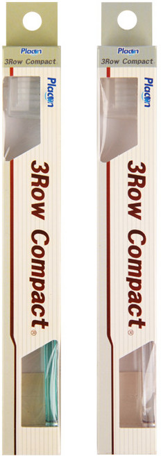 플라콘 쓰리로우컴팩트 칫솔-12p, 12개입, 12개