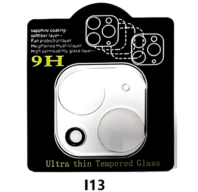 鏡頭貼 適用 i13 Pro Max/i13 mini/i13 Pro Max 3D全蓋式鏡頭框, 1個, K72【I13-透明鏡頭膜】