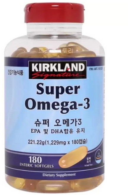 커클랜드 오메가3 180정 영양제 1229mg X 1통, 8개