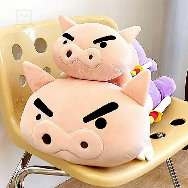 스토어-이유 부리부리대마왕쿠션 짱구 부리부리대마왕 바디 모찌쿠션 50cm 대형인형