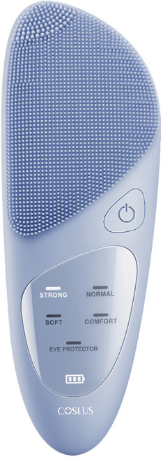 COSLUS 메이크업 세안 + 눈가 마사지 히팅 진동클렌저, 블루, JMY05