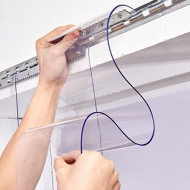 다막지 투명 자가설치 DIY 출입구 방풍비닐커튼 업소용 HACCP 산업용 창고, 1개