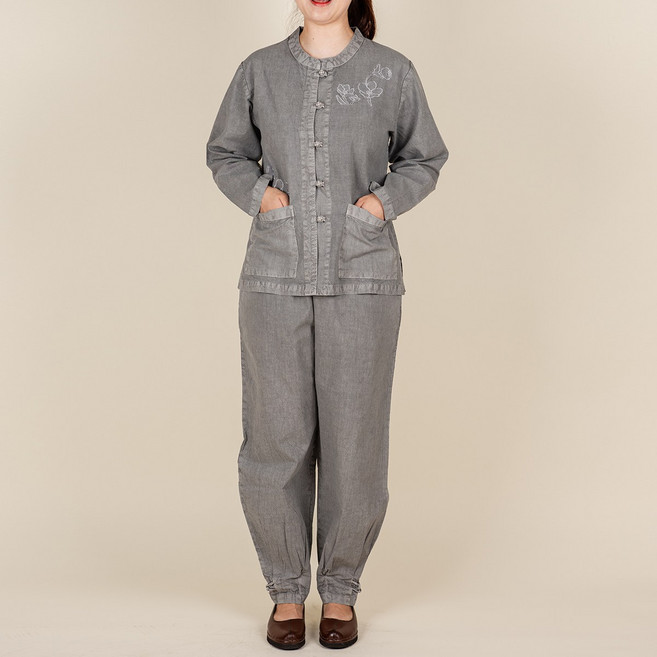 다오네우리옷여자-꽃자수 20수 오픈 2ps(단색)생활한복(개량한복)