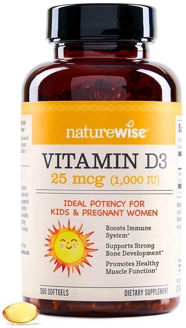 네이처와이즈 NatureWise Vitamin 비타민 D3 1000IU 360정, 360정 1개, 1개 - 쿠팡