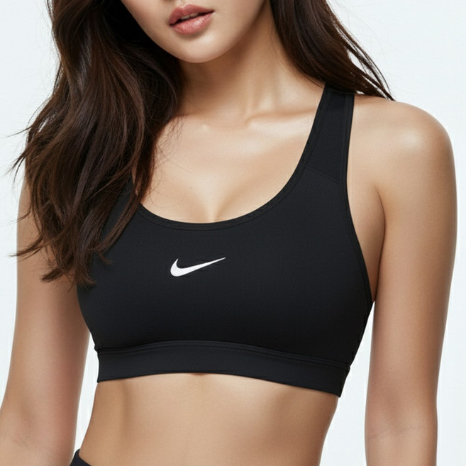 나이키 미디엄 서포트 드라이핏 스포츠 브라탑 (포켓백증정)