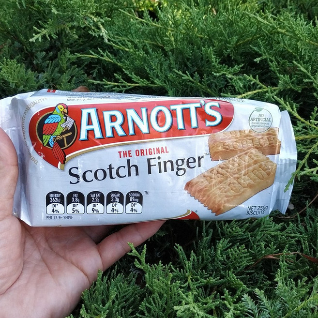 Arnotts 아노츠 호주 스카치 핑거 오리지널 플레인 비스킷 쿠키 과자 스낵 간식 250g 3팩, 3개