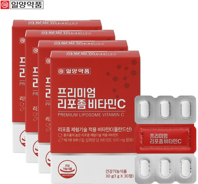 일양약품 프리미엄 리포좀 비타민C, 4개, 30정