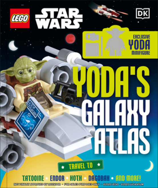 Lego Star Wars Yoda's Galaxy Atlas: With Exclusive Yoda Lego Minifigure Hardcover, DK Publishing (Dorling Kind..., English, 9780744027273