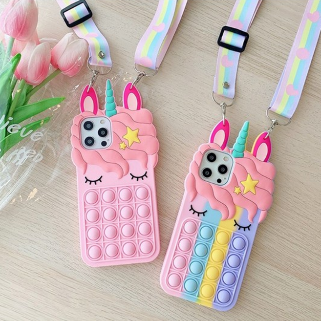 삼성 갤 갤럭시A31 A51 A71 팝잇 푸쉬팝 유니콘 키즈폰 초딩폰케이스 목걸이 스트랩줄