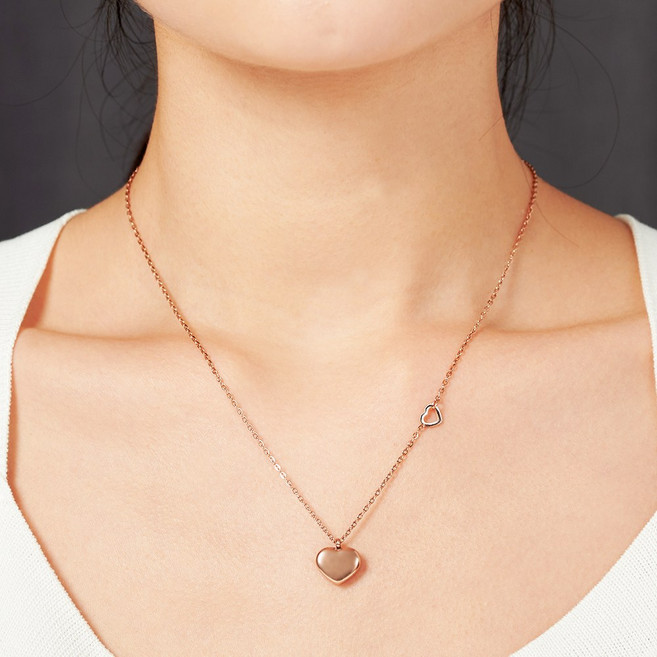 에바주얼리 써지컬 하트 목걸이 줄 CN025TJF