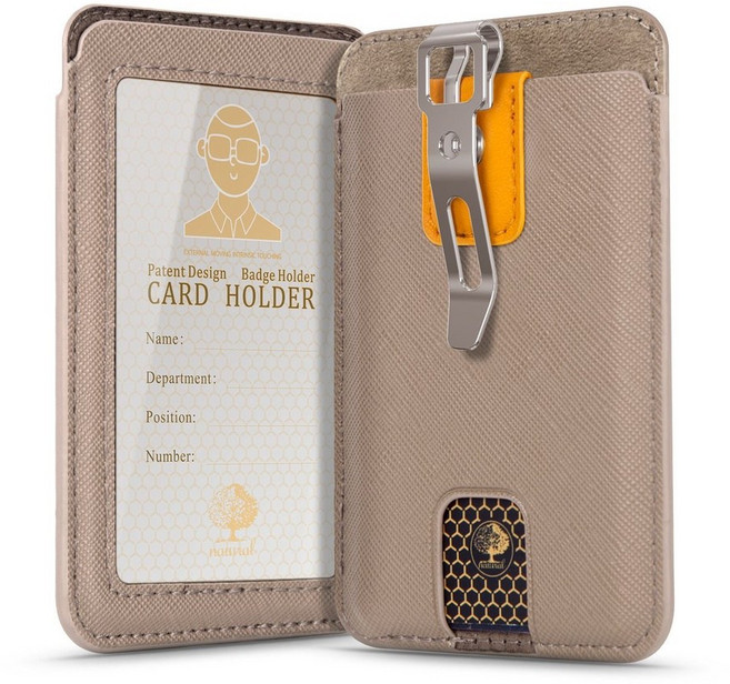 高質感多功能進口皮革信用卡套名片夾