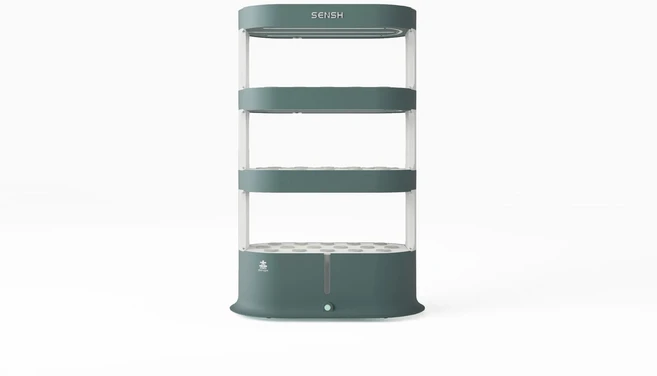 가정용 실내 다층 수경재배 지능형 화분 무토양 장비 야채 심기 인공물, 02 Resin - Green, 01 middle