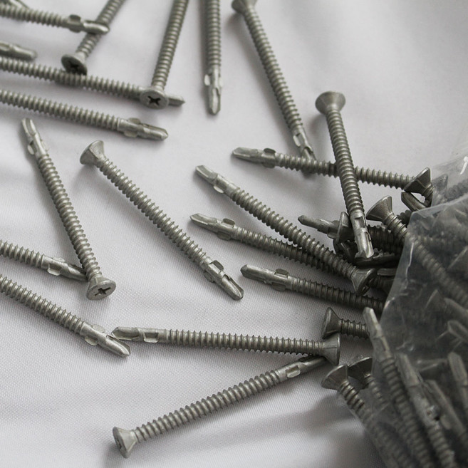 윙피스 직결피스 스크류 목재 데크 날개 나사못 델타, 8X55 (300발), 1개