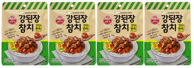 오뚜기 간단한끼 강된장참치, 4개, 95g