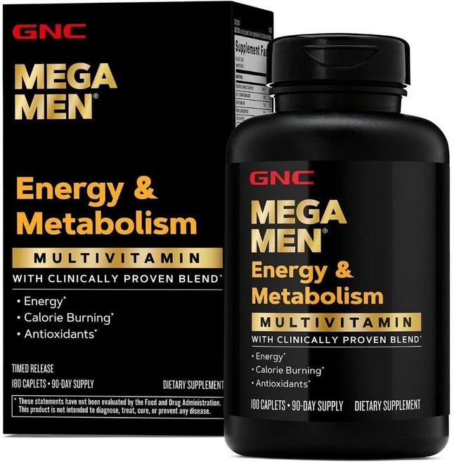 GNC 메가맨 에너지 매타볼리즘 180정, 1개 - 쿠팡