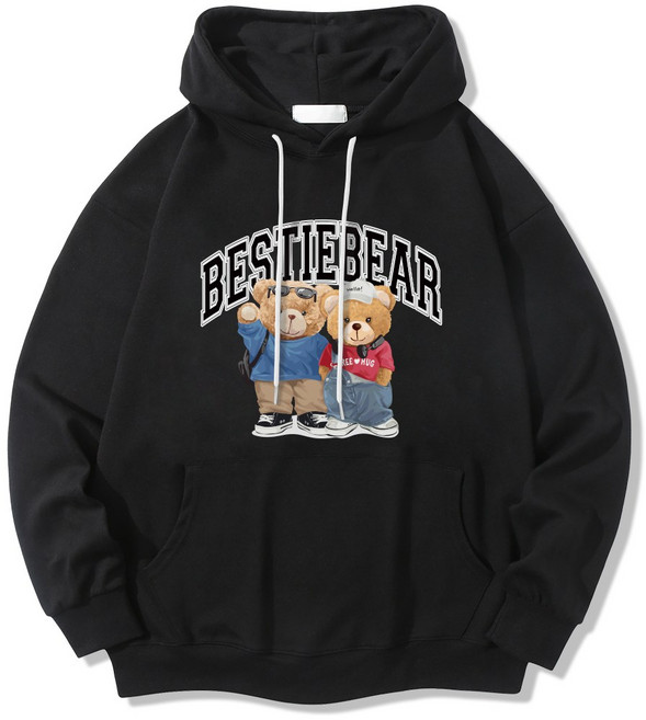 일루소 남녀공용 특양면 스탠다드 베스티베어 후드티