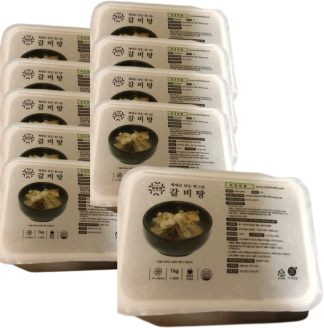 목장원 갈비탕 1kg, 10개