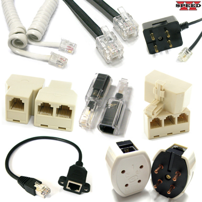 잔화기 전화선 케이블 분배기 멀티탭 콘센트 플러그 커플러 연장 젠더, AS0001