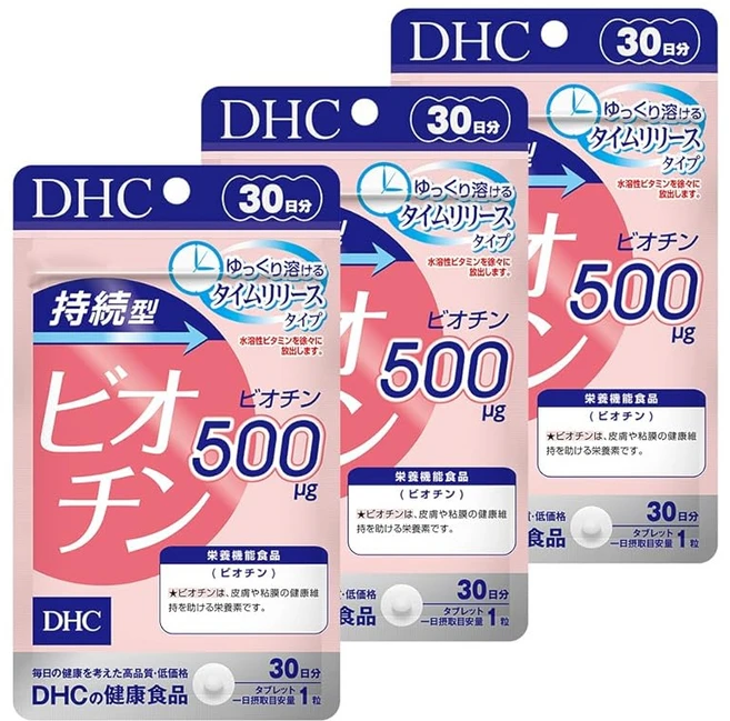 DHC 3개 세트 지속형 비오틴 30일분 (30립) × 3개 세트, 30정 - 쿠팡