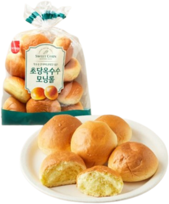 삼립 초당옥수수 모닝롤, 1개, 324g