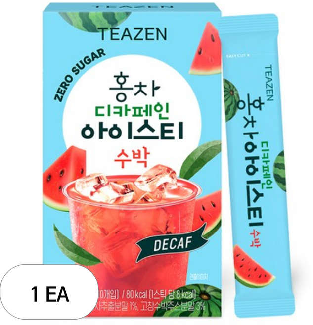 티젠 홍차 디카페인 제로슈가 수박 아이스티, 5g, 10개입, 1개