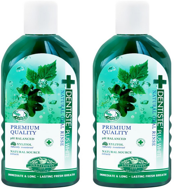 덴티스테 내츄럴 오랄린스 구강청결제, 700ml, 2개