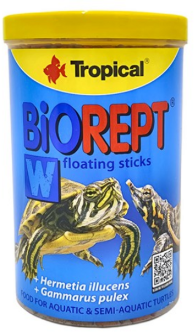 德比克 Tropical BIOREPT 烏龜成長主食 浮水飼料, 1個, 1000ML罐裝