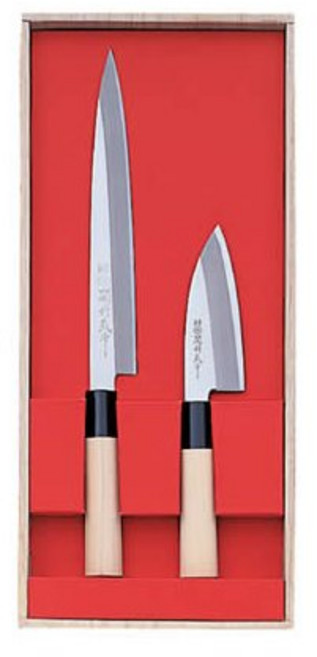 약셀 YO-U 2개 세트 사시미칼 회칼 생선칼 주방칼 과도 과일칼 세트 OZ 30042