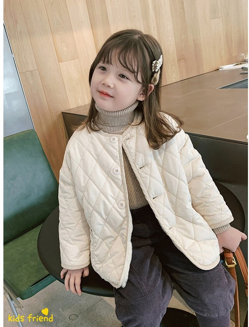 키즈프렌드 아동 양털 누빔 자켓