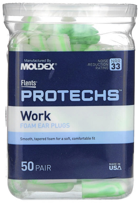 플렌츠 Protechs 폼 이어플러그 워크 50쌍 FLS-00300