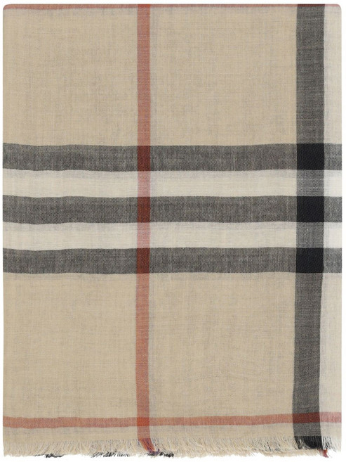 버버리 체크 패턴 스카프