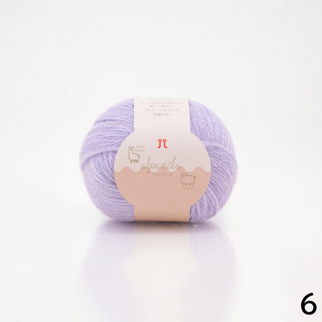 HAMANAKA Alpanika 頂級小羊駝毛線 (50% Baby Alpaca), 6, 1個