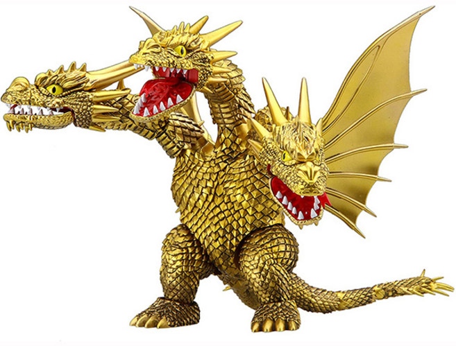 [직수입 정품 당일발송] 후지미모형 치비마루 고질라 4 킹기도라 피규어, 1개