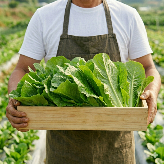 야채삼촌 국내산 로메인 상추 통로메인, 2kg, 1개
