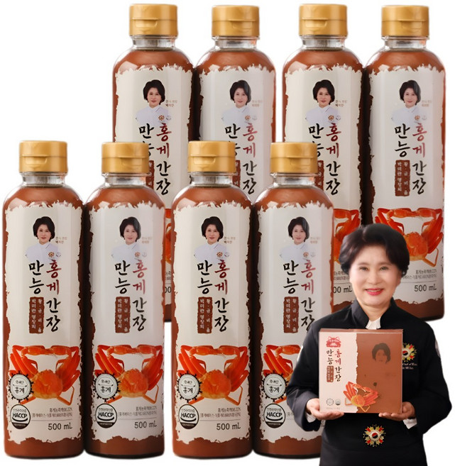 [홈쇼핑]쇼핑브로 박미란 만능 홍게 간장, 1세트, 4L