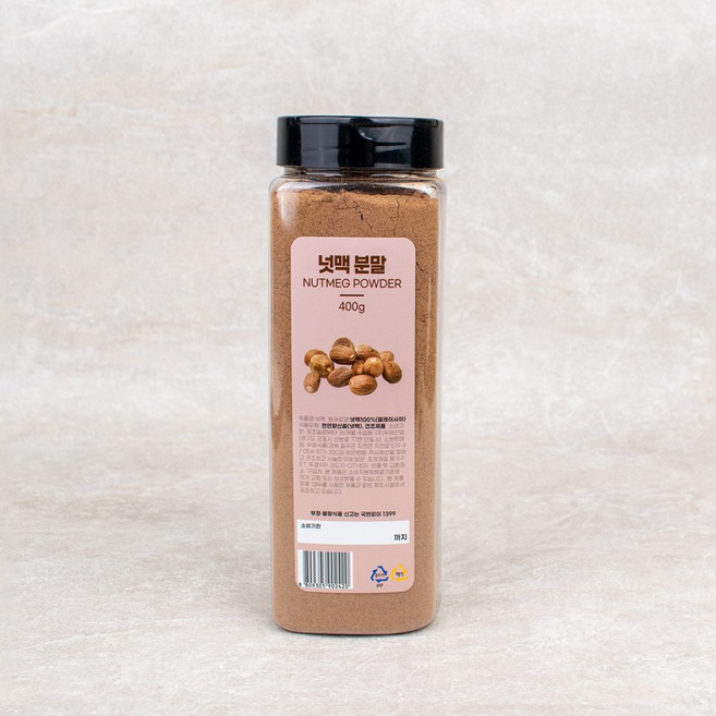 [잇템] 항신료 넛맥 분말 400g 파우더 가루, 1개