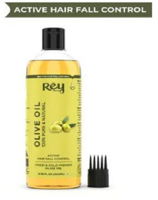 Rey Naturals Olive Oil Pure Natural Virgin & Cold Pressed - Hairs Nails Cuticles Lips Hair Oil, 1개, 200ml