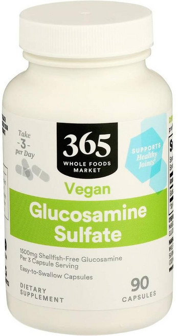 365홀푸드마켓 글루코사민 설페이트 1500 mg 365 Whole Foods Market Glucosamine Sulfate, 90정, 1개, 90정
