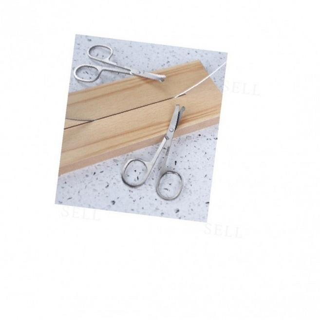 스텐레스 둥근 코털가위 콧털정리기 수동코털정리기 눈썹정리가위 코털깎이 코털정리기, 1개, 상세페이지 참조