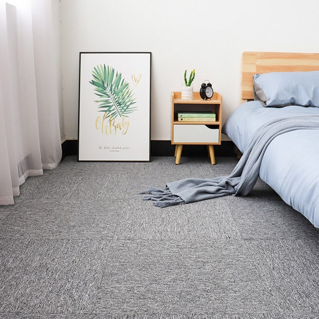 정싱 DIY 접착 러그 방음 방한 층간소음 카페트 타일 매트 사무실 침실 카펫