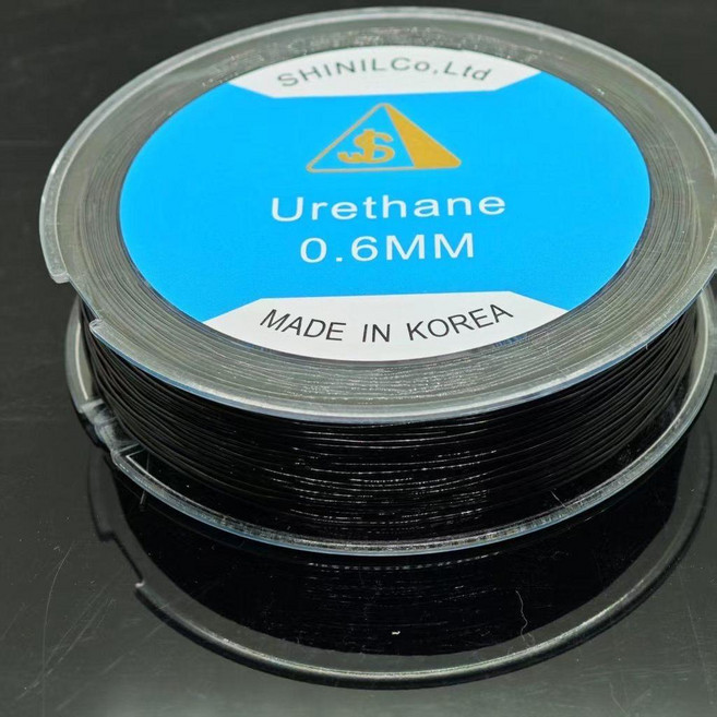SHINILCo.Ltd 韓國進口 Urethane 彈力線, 黑色1.2毫米 約20米, 1個