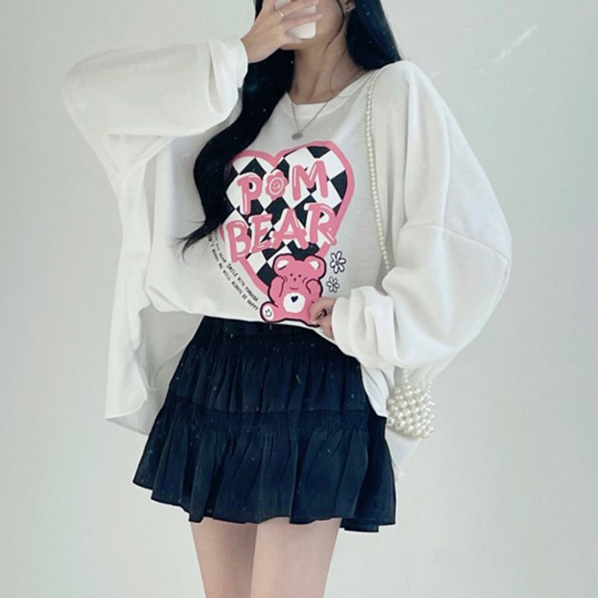 NewCare 여성 박시 티셔츠 루즈핏 티셔츠 맨투맨