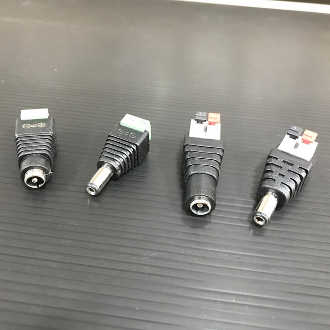 DC잭 플러그-터미널 변환젠더 전원 커넥터 단자 아두이노호환 코딩, B. 푸쉬타입, 암 (Female)