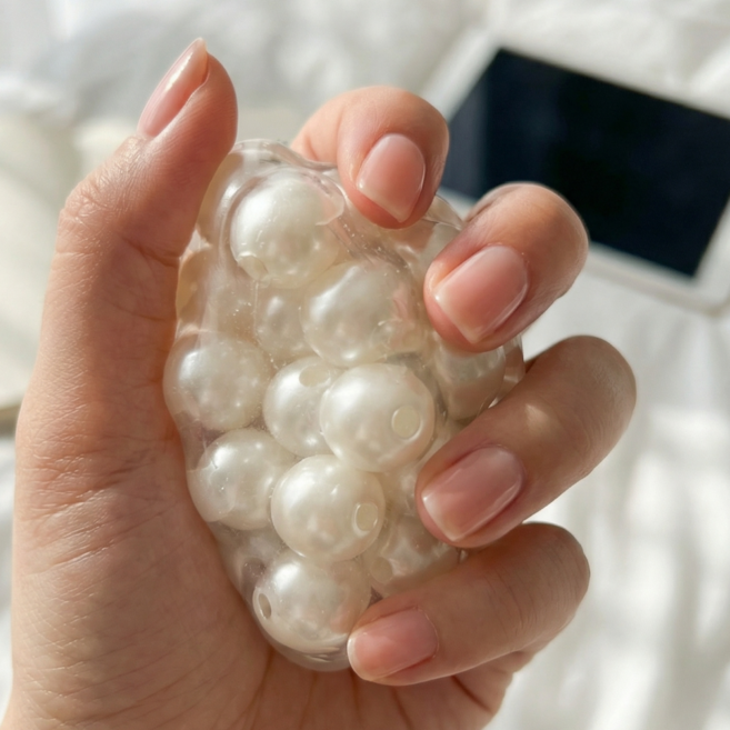 레인보우캣 진주 스트레스볼 주물럭 말랑이 스퀴시 볼, 1개