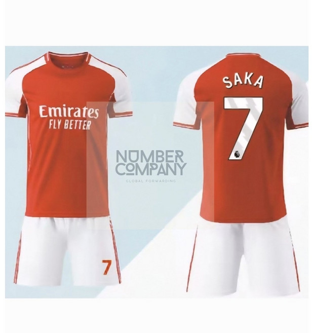 (뉴시즌)2526 아스날 홈 사카 레플리카 호환상품 축구유니폼 넘버컴퍼니 제작유니폼 마킹무료