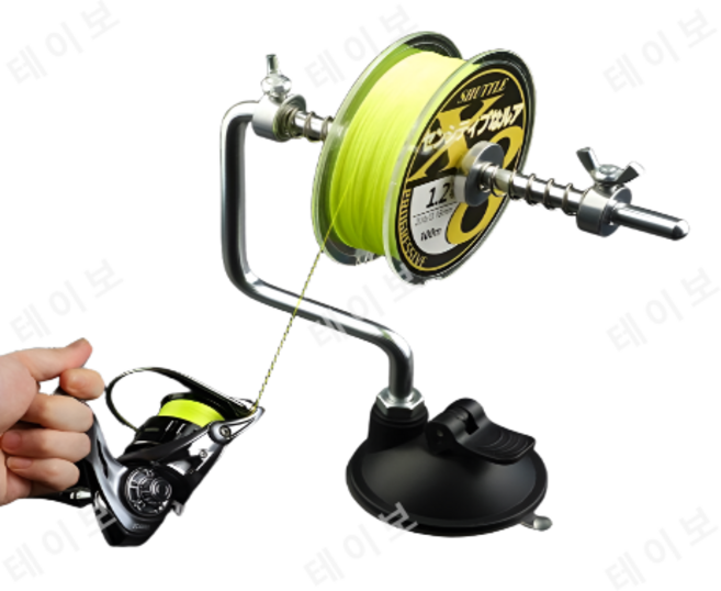 자동 낚시줄 감개 도구 줄감기 기본 릴 라인 결속기 와인더 와이어, 흡반금, 1개, 흡반금