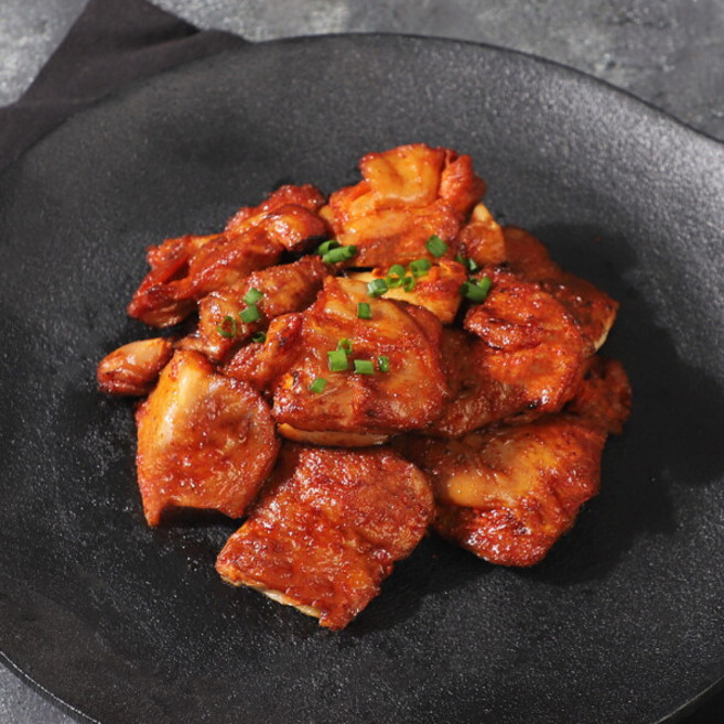 [한솔닭갈비] 통닭다리로 만든 순살 닭갈비 600g x 4팩 (총2.4kg), 단품, 4개